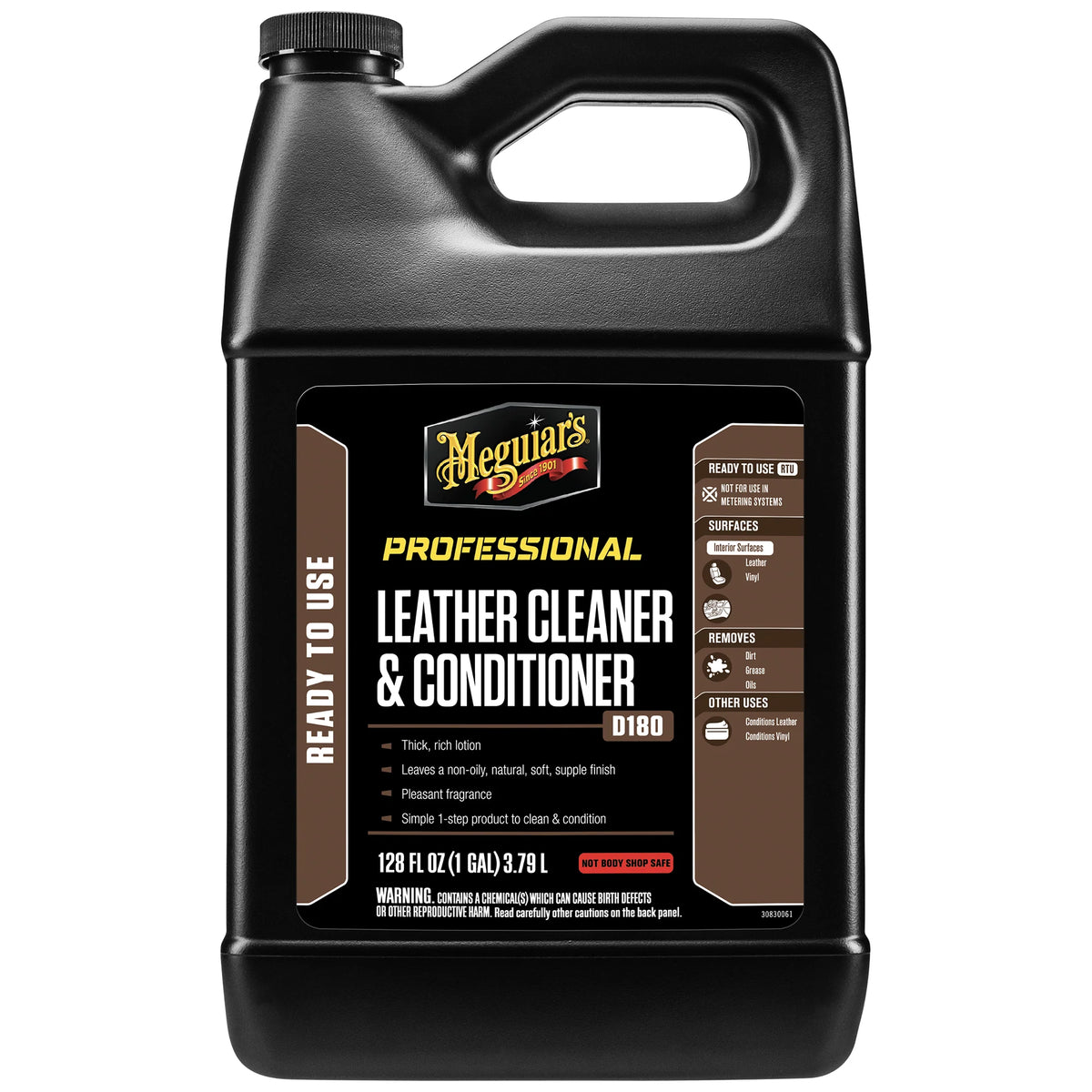 Meguiar's Professional Leather Cleaner & Conditioner D180 - 1 gal