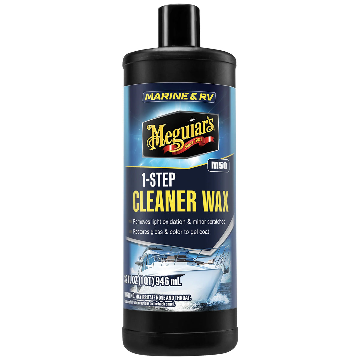 Meguiar's Marine & RV 1-Step Cleaner Wax M50 - 32 oz
