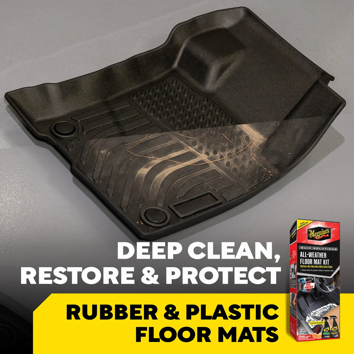 Meguiar's Quik Solutions All-Weather Floor Mat Kit