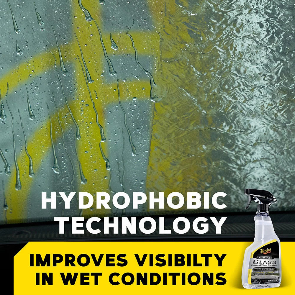Meguiar's Ultimate Glass Cleaner & Water Repellent - 16 oz