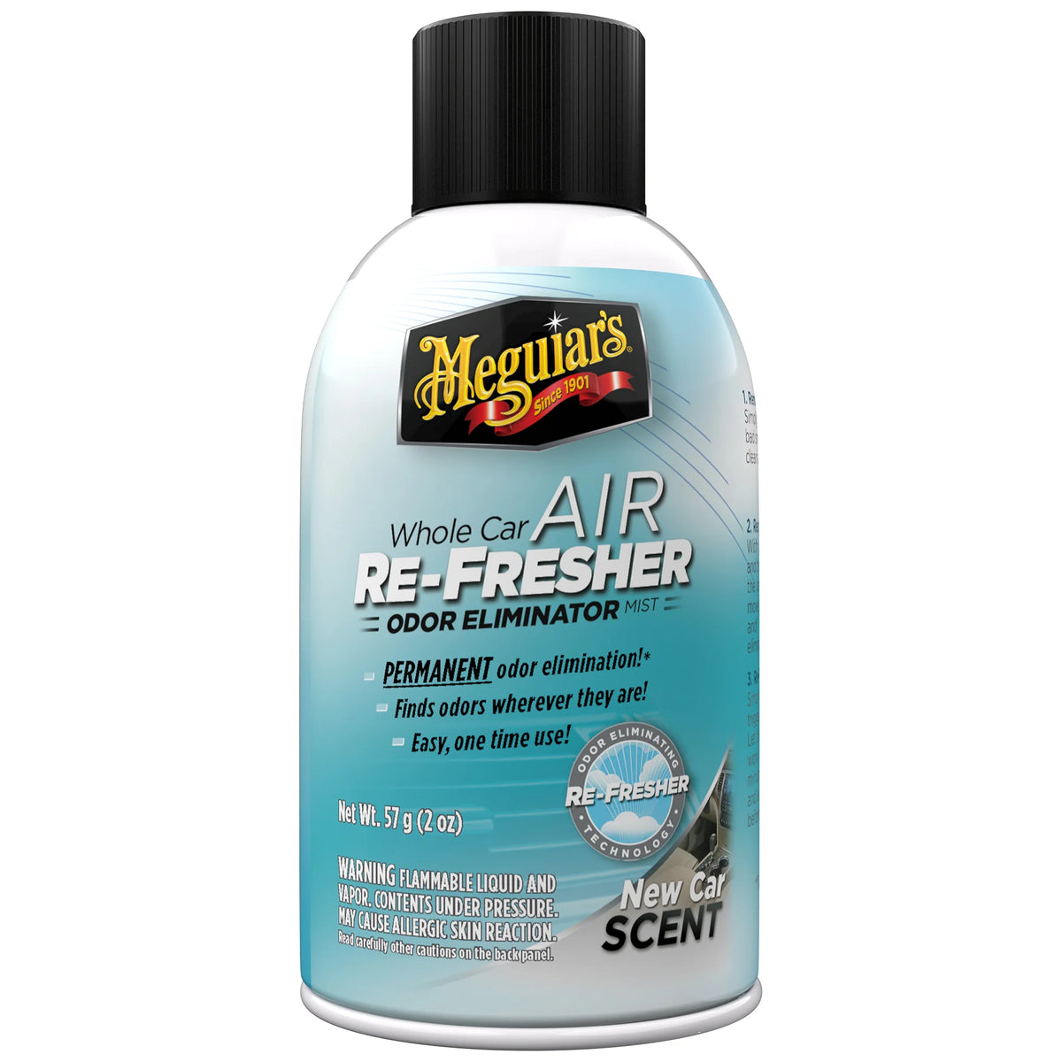 Meguiar's Whole Car Air Re-Fresher Odor Eliminator Mist - New Car Scent - 2 oz