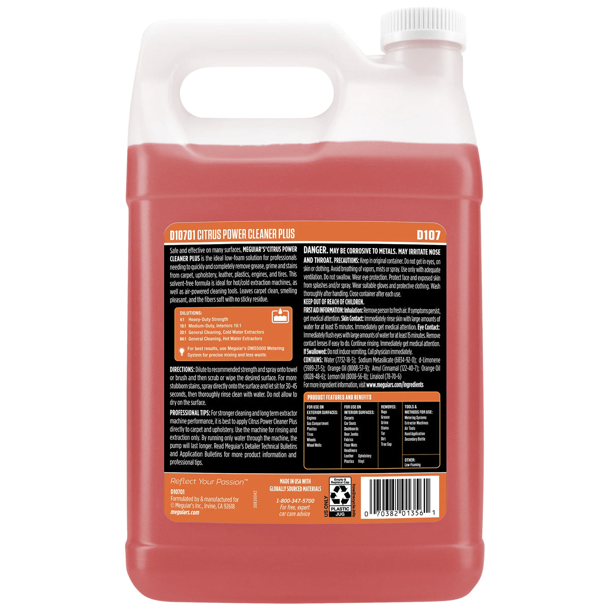 Meguiar's Professional Citrus Power Cleaner Plus D107 - 1 gal