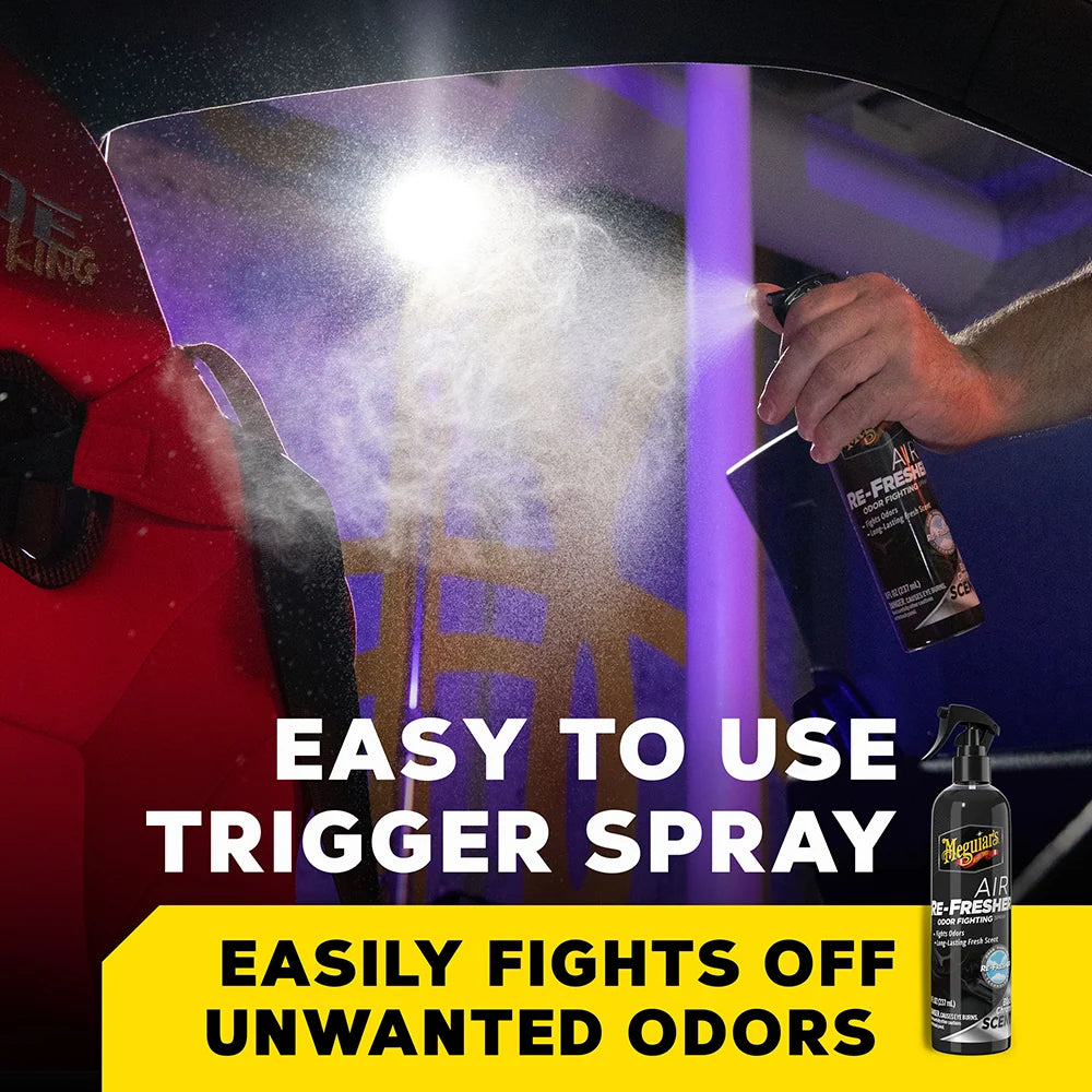 Meguiar's Air Re-Fresher Odor Fighting Spray - Black Chrome Scent - 8 oz
