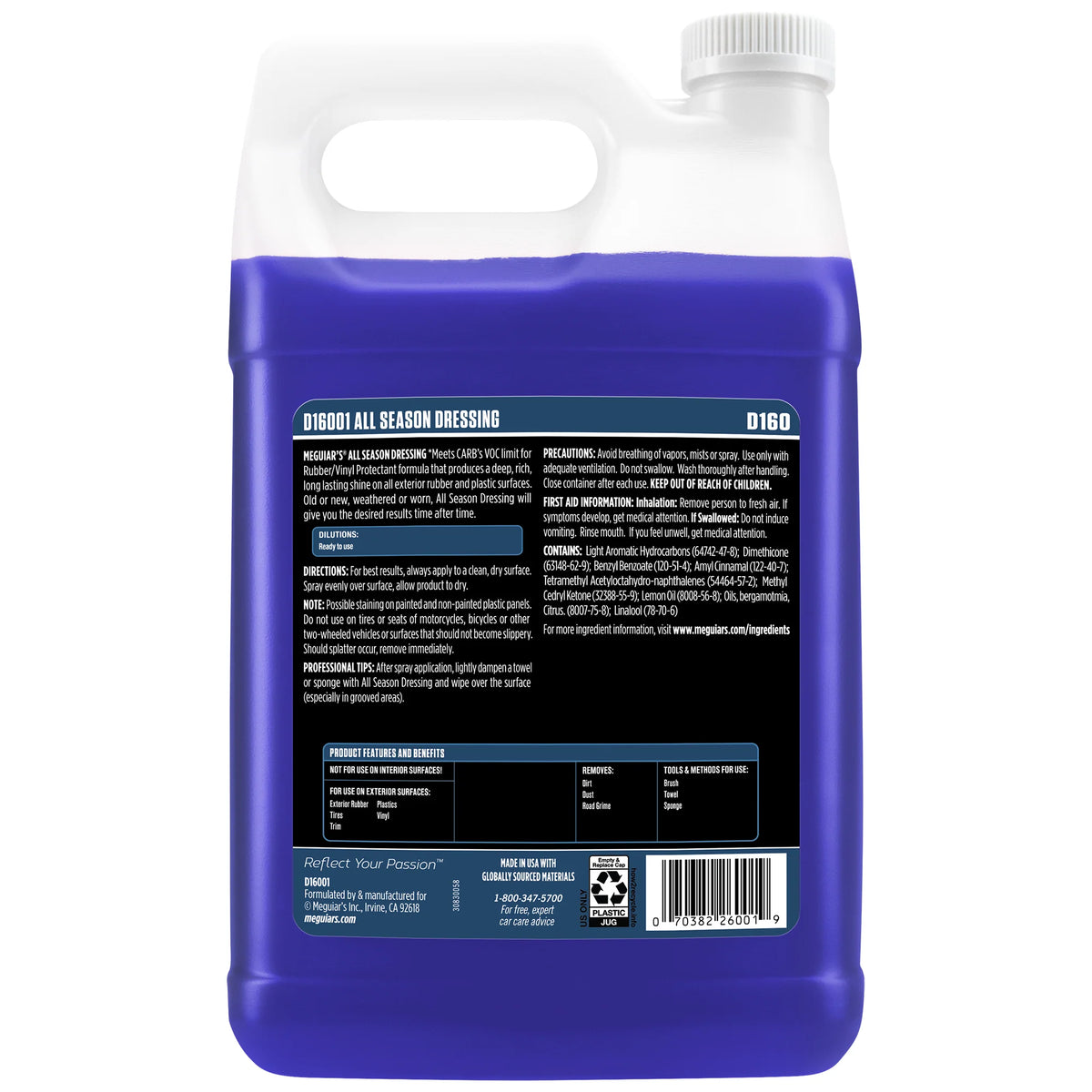 Meguiar's Professional All Season Dressing D160 - 1 gal