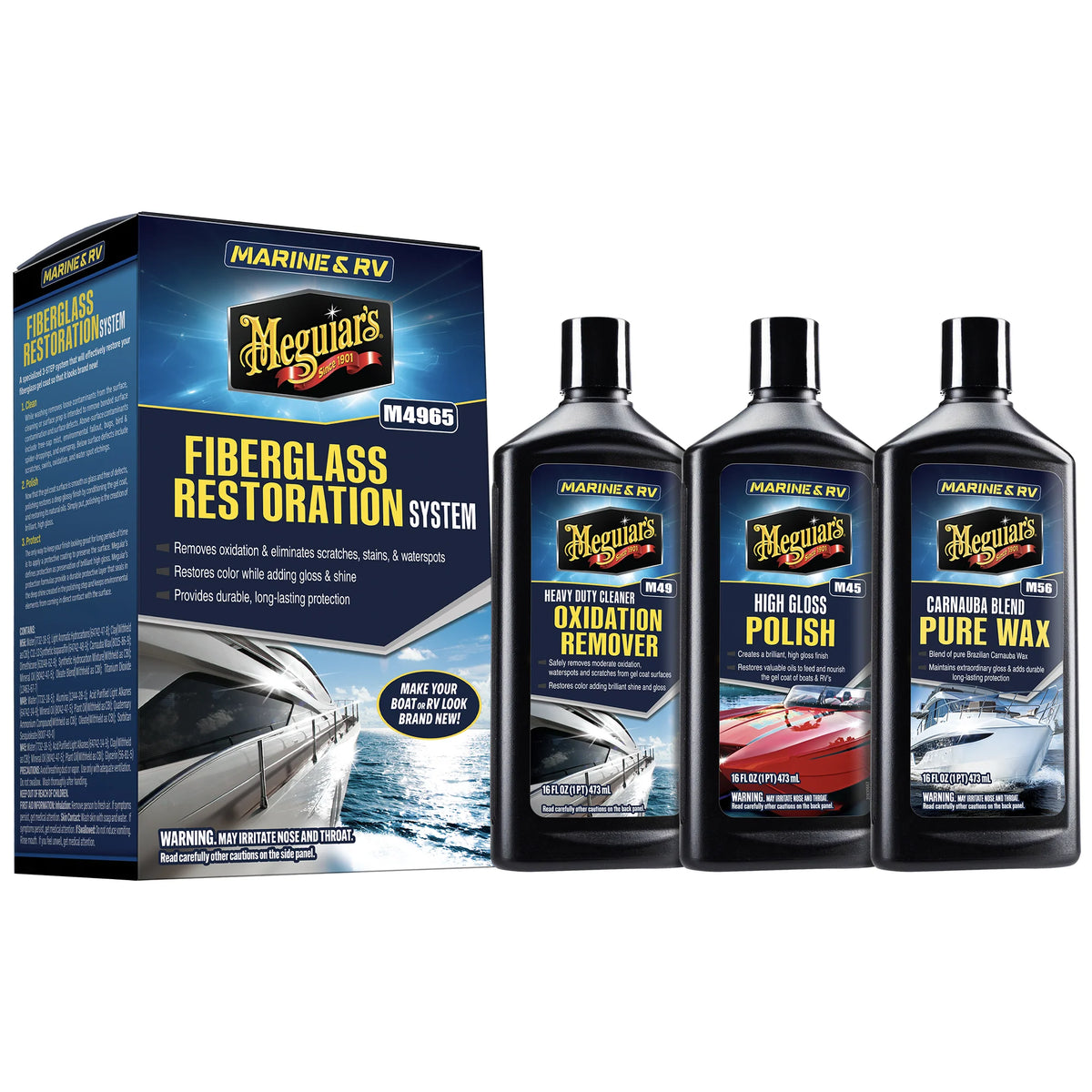 Meguiar's Marine & RV Fiberglass Restoration System M4965