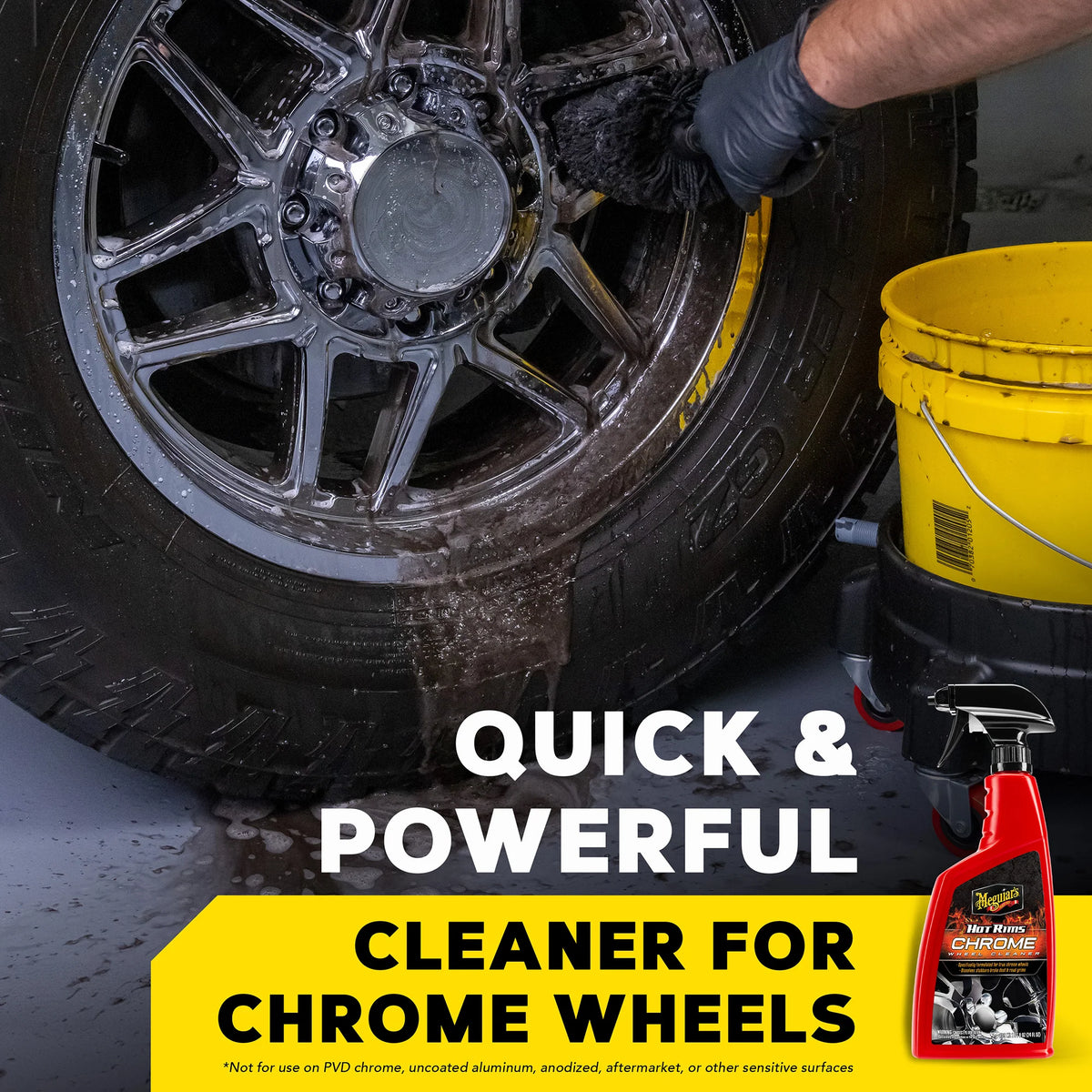 Meguiar's Hot Rims Chrome Wheel Cleaner - 24 oz
