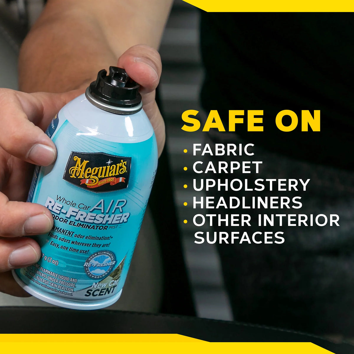 Meguiar's Whole Car Air Re-Fresher Odor Eliminator Mist - New Car Scent - 2 oz