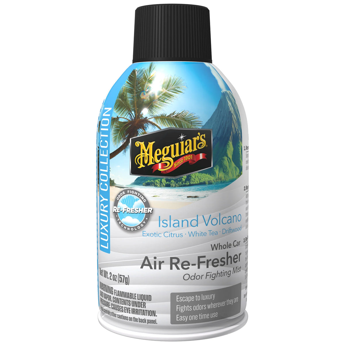 Meguiar's Whole Car Air Re-Fresher Odor Fighting Mist - Island Volcano Scent - 2 oz